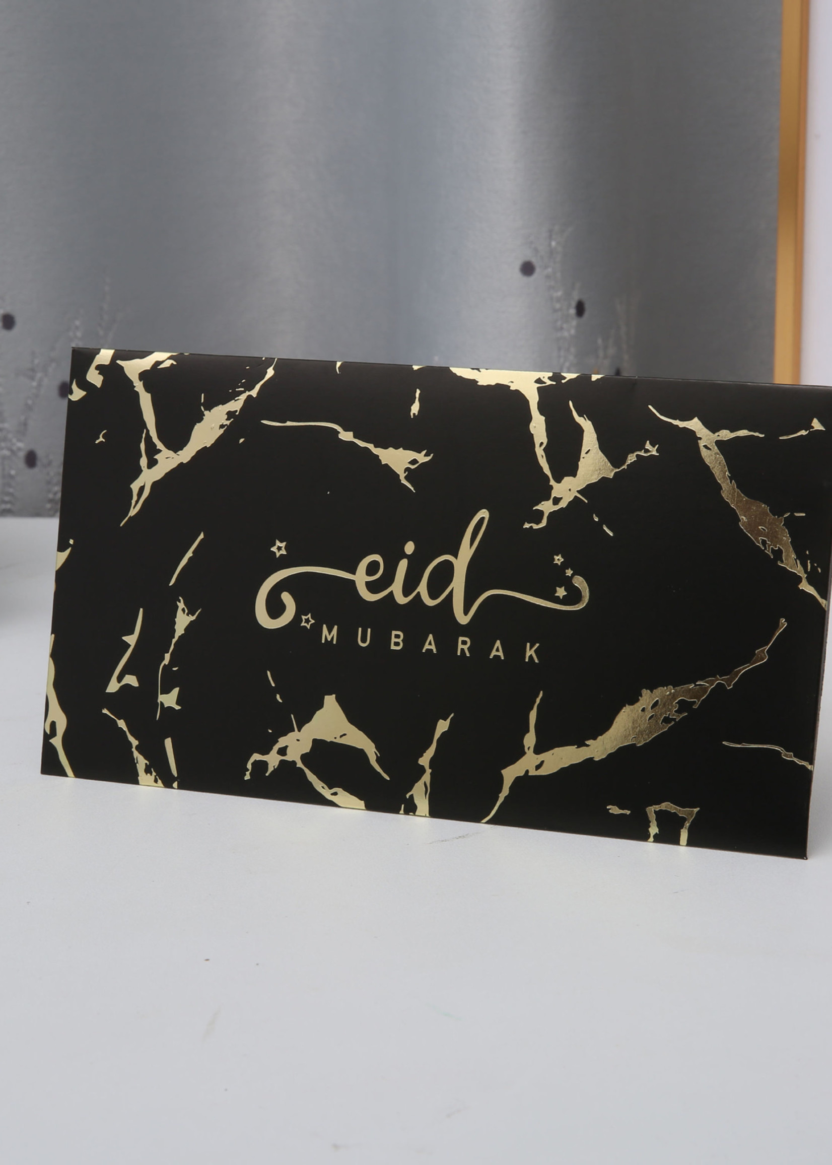 Nasiba Fashion Eid Money Envelope Black & Gold