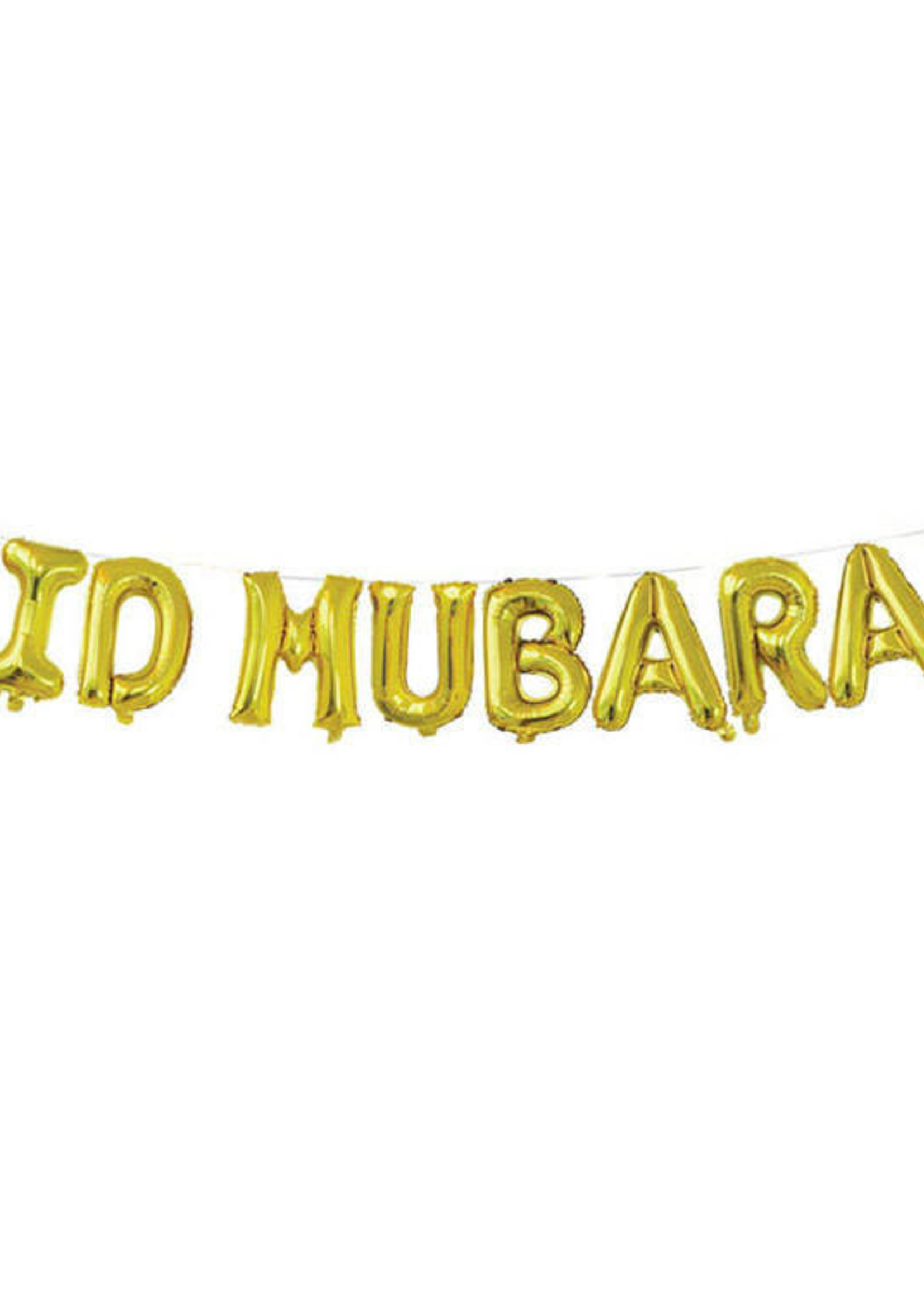 Nasiba Fashion Eid Mubarak Foil banner Gold