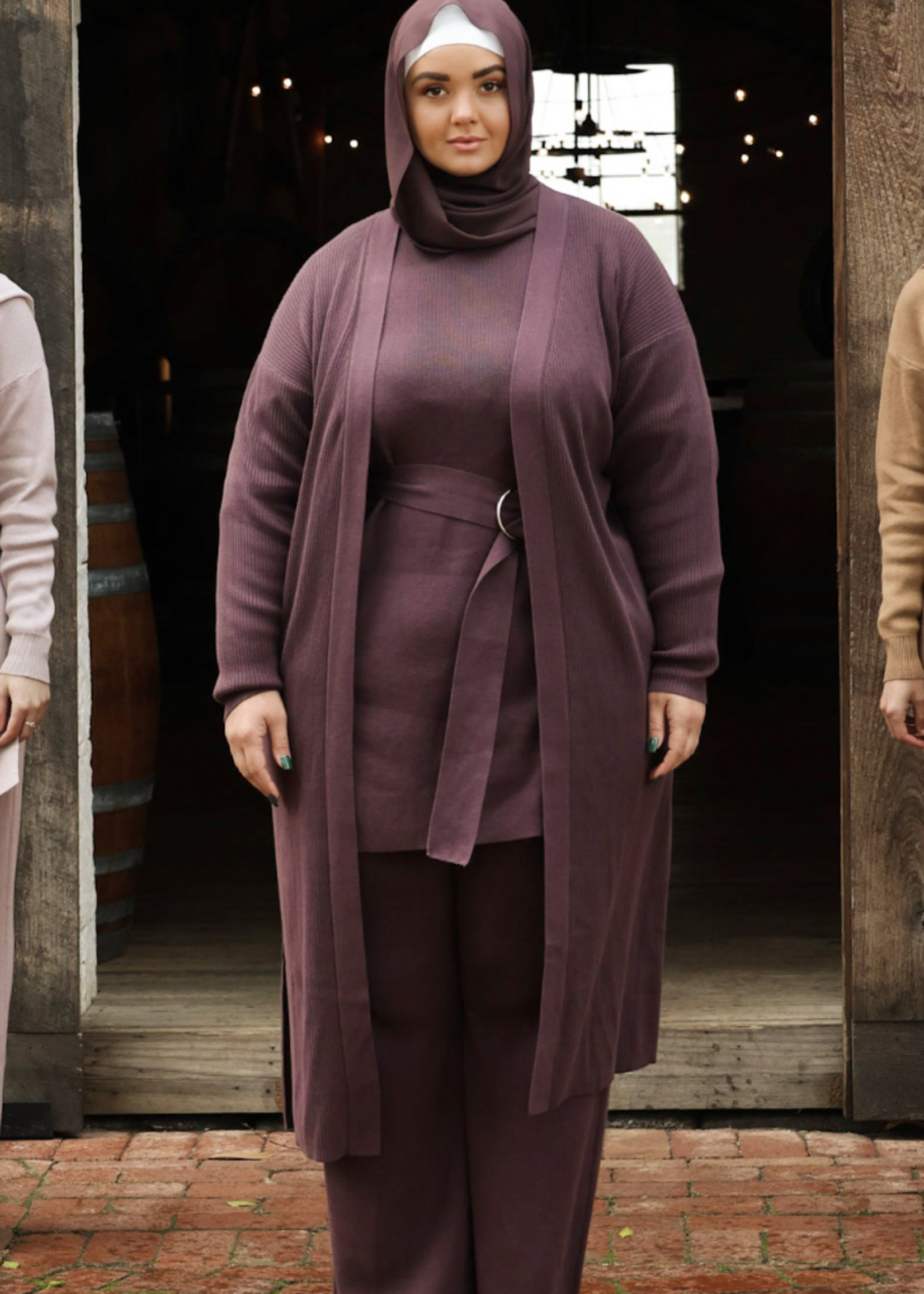 Nasiba Fashion Chocolate wintertide cardigan