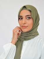Nasiba Fashion Jersey shawl set dusty olive