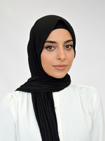 Nasiba Fashion Jersey shawl set black