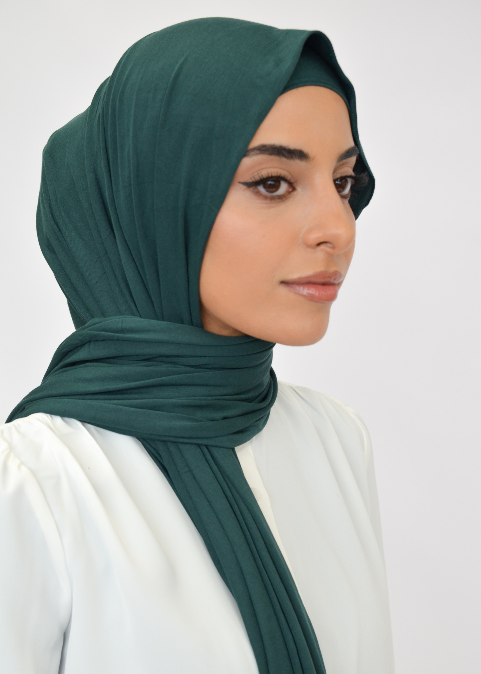 Nasiba Fashion Jersey shawl set rain forrest