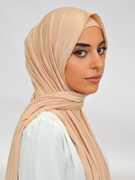 Nasiba Fashion Jersey shawl set beige