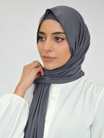 Nasiba Fashion Jersey shawl set charcoal