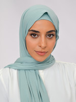 Nasiba Fashion Jersey shawl set aquifer