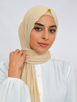 Nasiba Fashion Jersey shawl set rose beige
