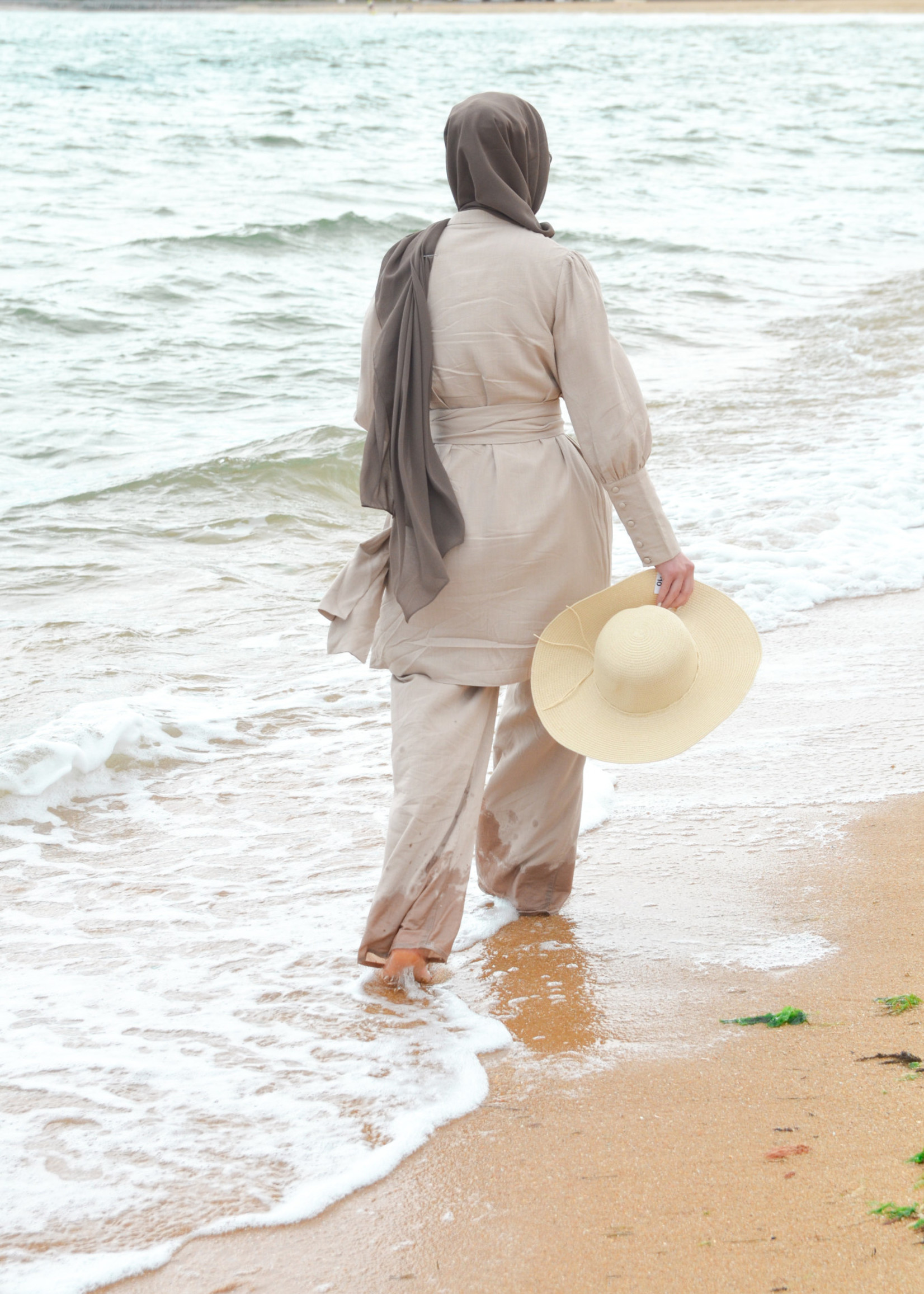 Nasiba Fashion Balmy wide leg pants / Sand