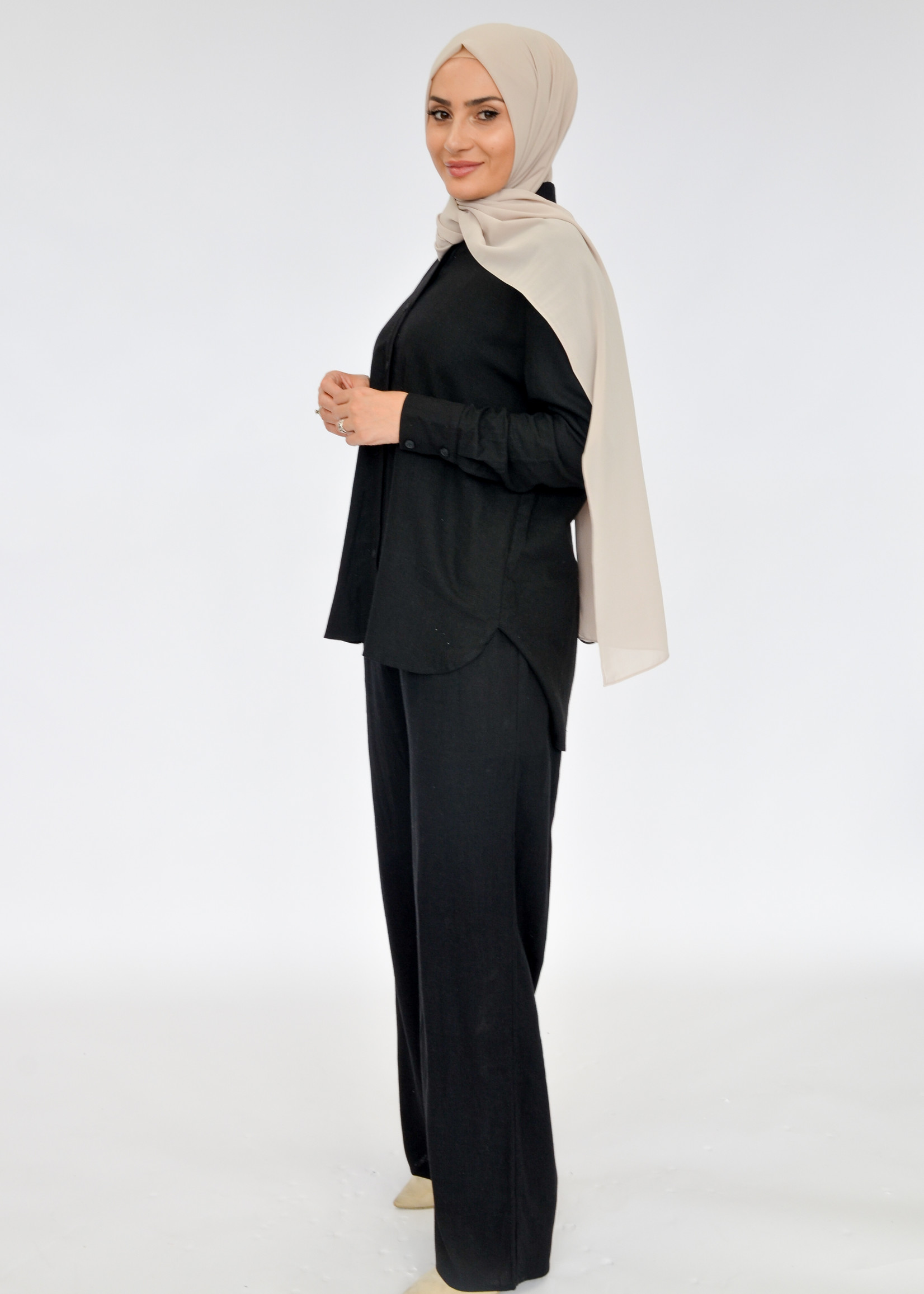 Nasiba Fashion Balmy wide leg pants / Black