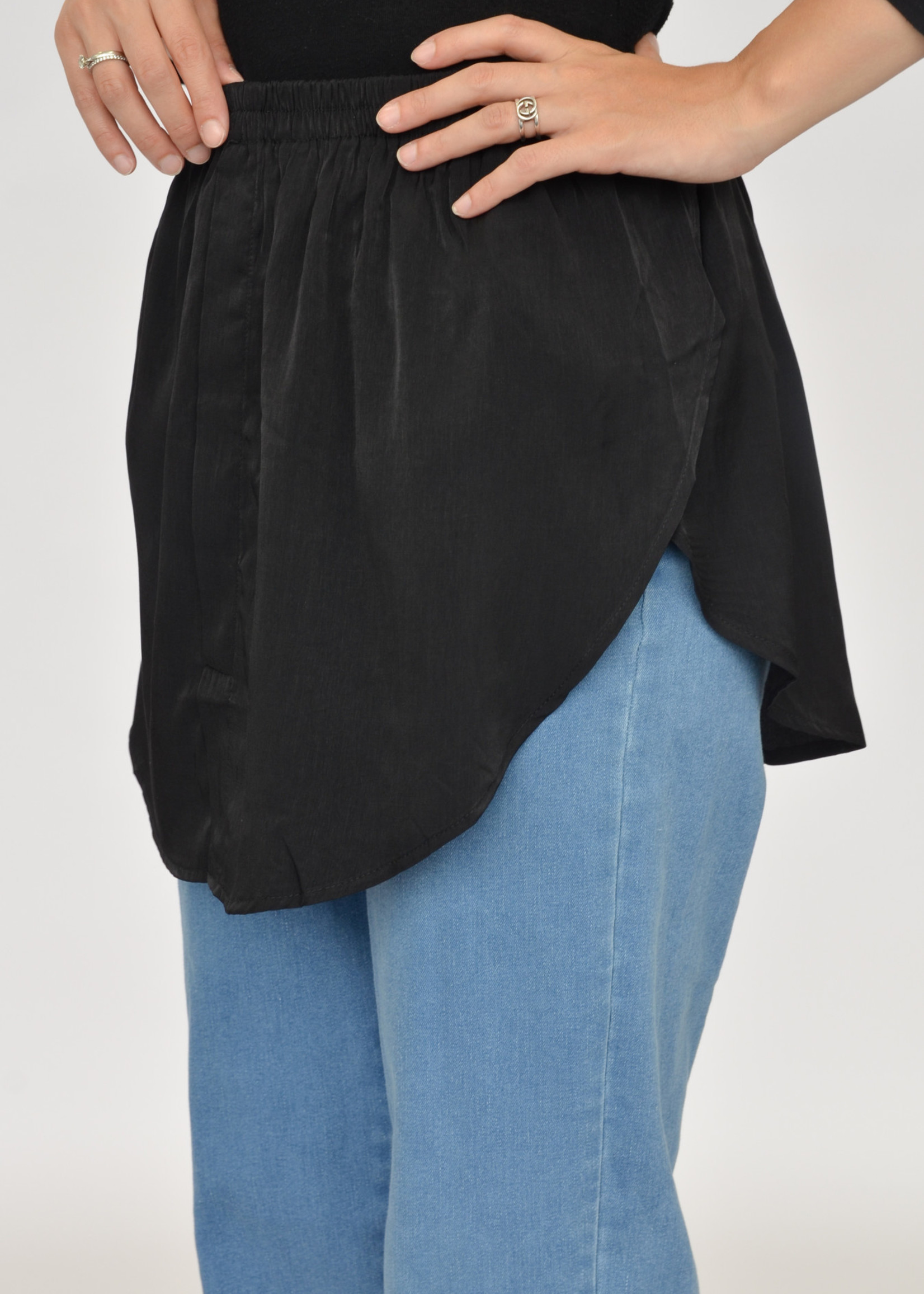 Nasiba Fashion Black Shirt Extension