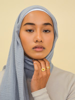 Nasiba Fashion Trout cotton crinkle shawl