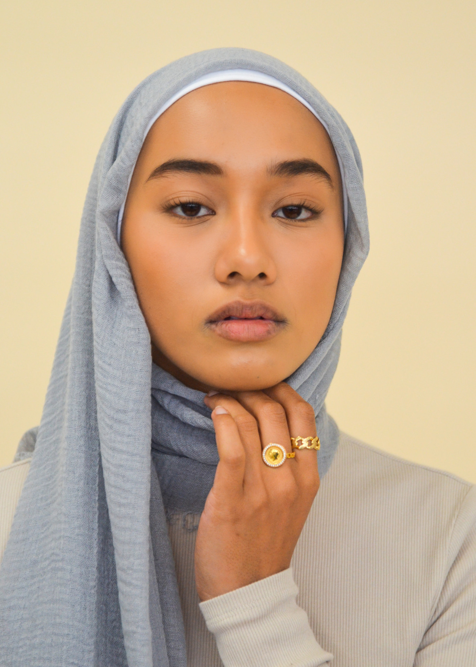 Nasiba Fashion Trout cotton crinkle shawl