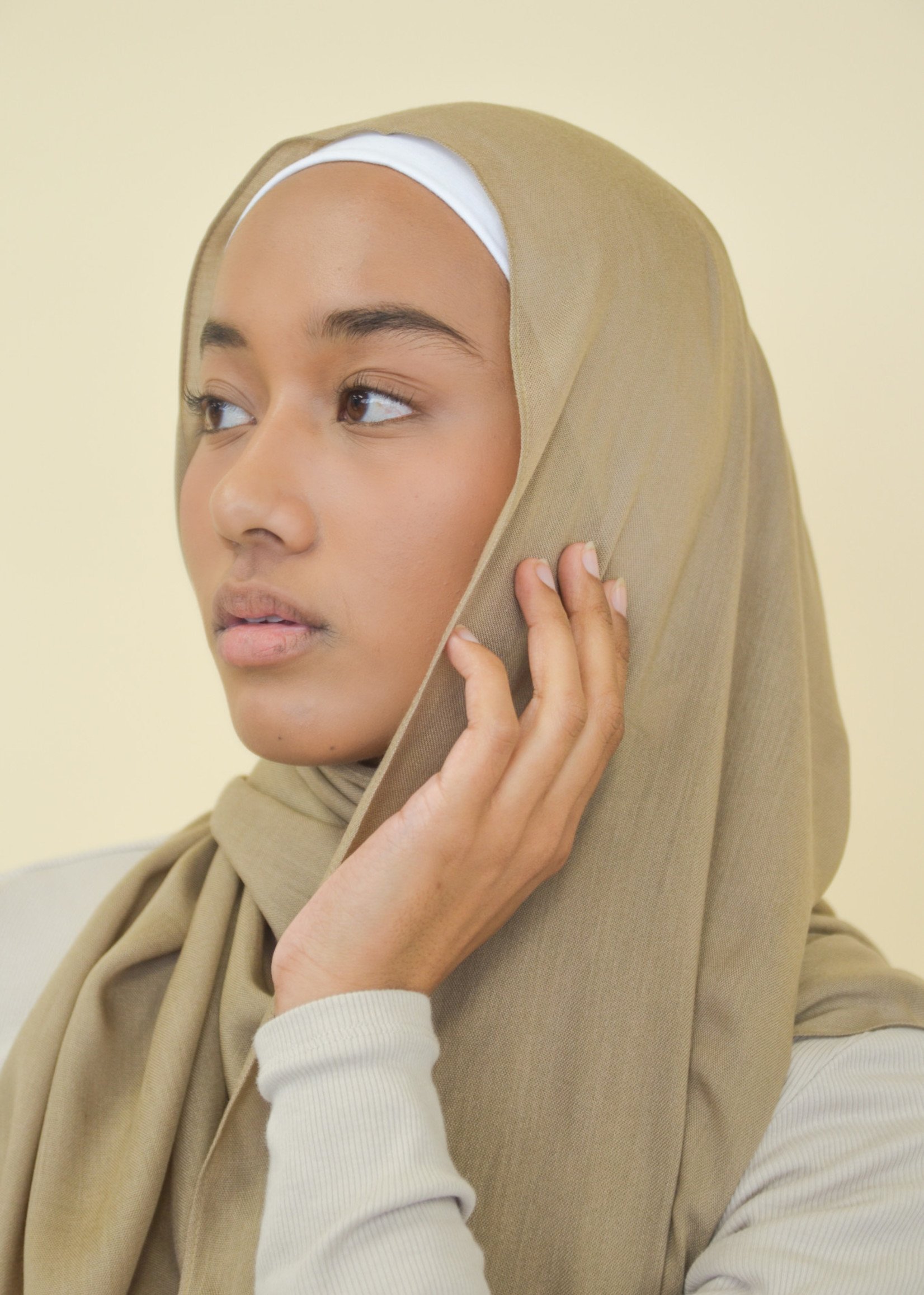 Nasiba Fashion Sepia tint modal Rayon Shawl