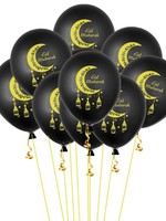 Nasiba Fashion Eid Mubarak black balloons