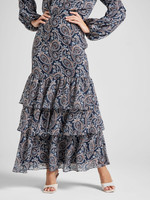 Hijab House Paisley Ruffled Skirt