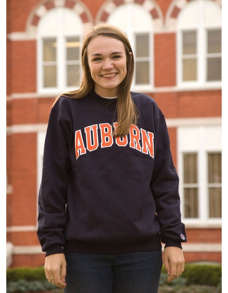 Champion Arch Auburn Embroidered Crew - J&M Bookstore Downtown