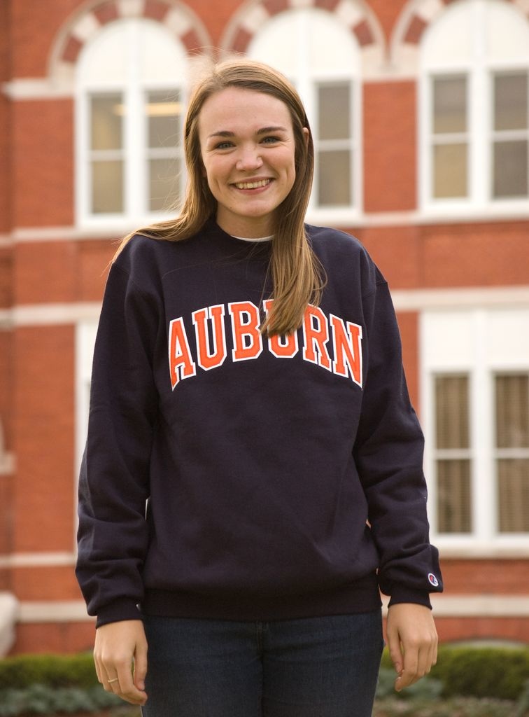 Champion Arch Auburn Embroidered Crew - J&M Bookstore Downtown