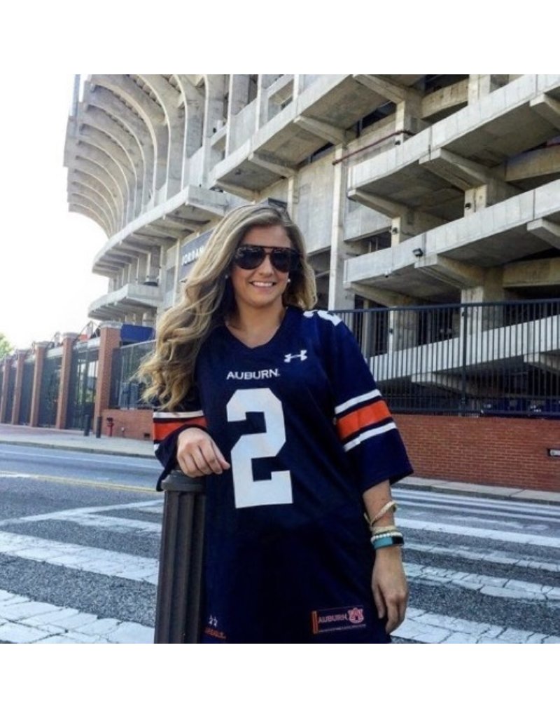 Women's Under Armour #2 Navy Auburn Tigers Replica Football Jersey