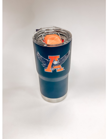 Gametime Lights LLC Eagle Thru A Navy 20 oz. Tumbler with Lid