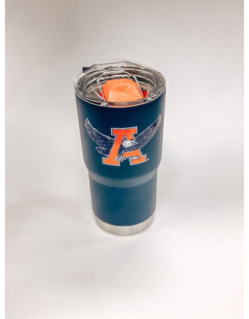 Gametime Lights LLC Eagle Thru A Navy 20 oz. Tumbler with Lid
