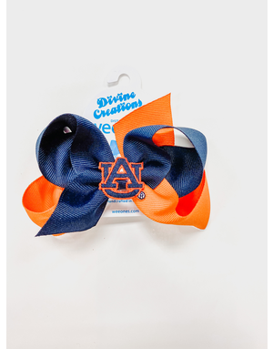 Divine Creations Medium 2 Tone Bow with AU Patch