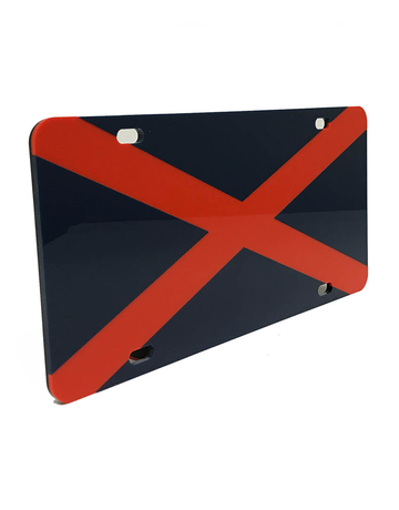 Craftique State Flag License Plate