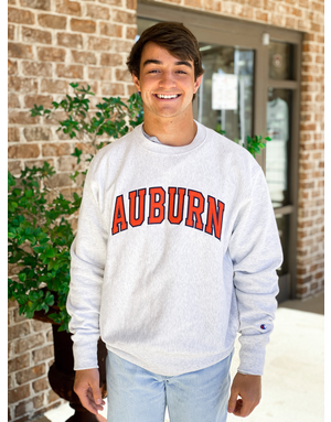 Champion Arch Auburn Reverse Weave Crew