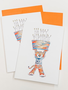Art by LJD Aubie Happy Birthday Pack of 4 Cards