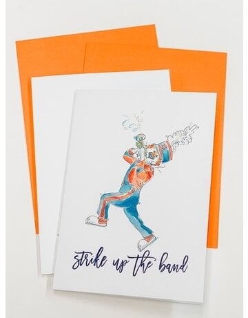 Art by LJD Aubie Strike Up The Band Pack of 4 Cards