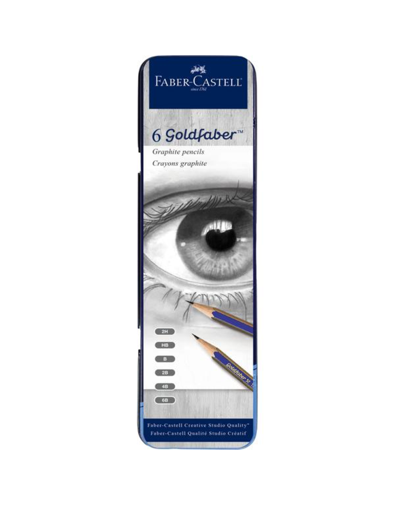 Faber Castell Graphite Pencil Tin 6 Count 2h Hb B 2b 4b 6b J M Bookstore Downtown