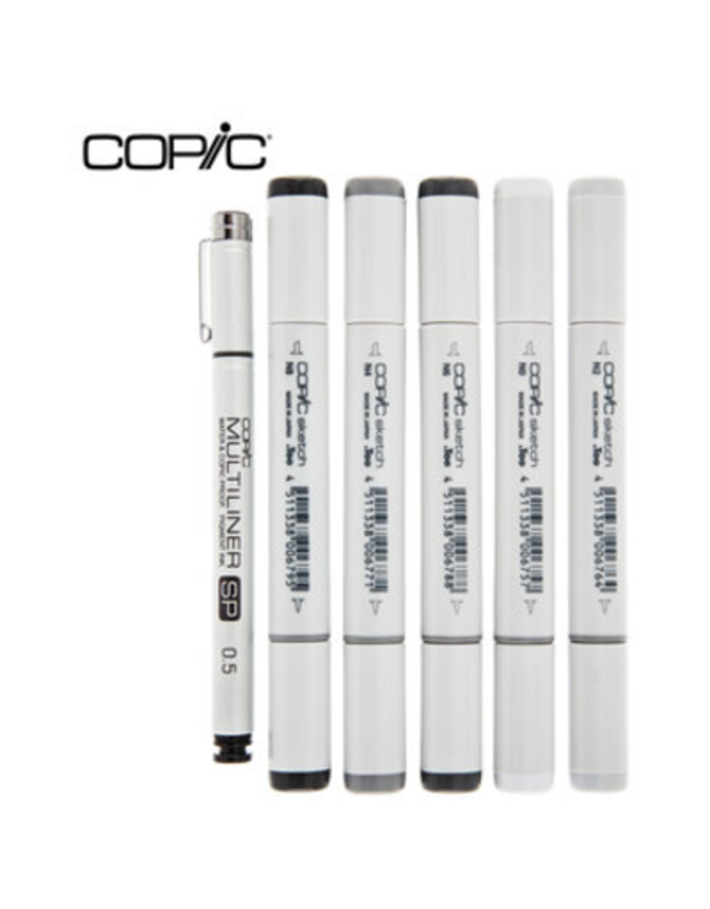 Copic Copic Sketch Marker Sketching Grays Set 6/pc Neutral Gray