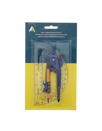 MacPherson Protractor and compass set