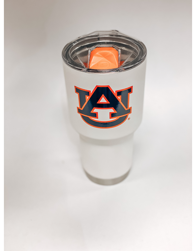 Gametime Lights LLC AU White 30 oz. Tumbler with Lid