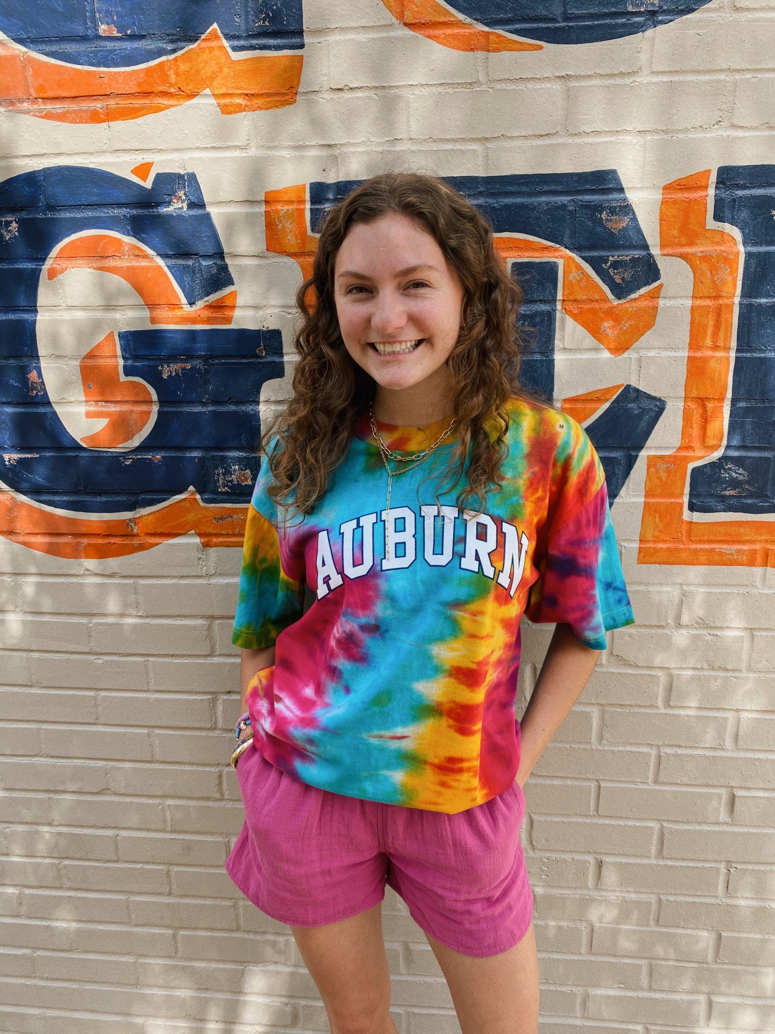 Mv Sport Crazy Tie Dye Arch Auburn T Shirt J M Bookstore Downtown