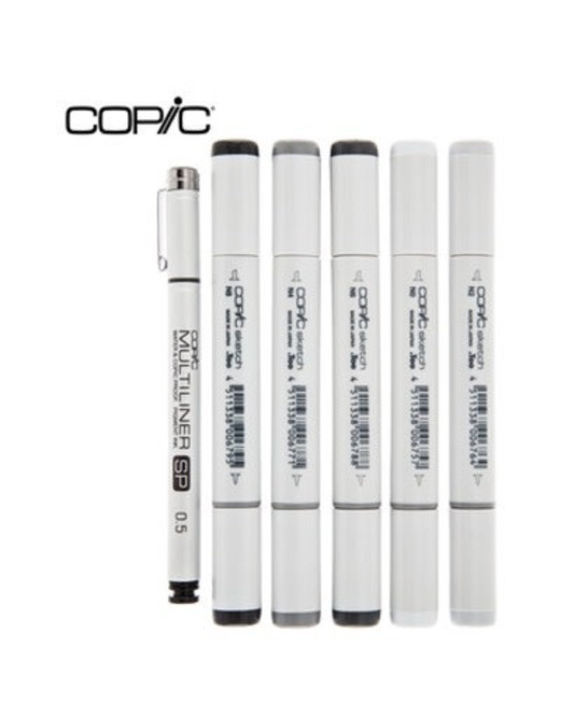 Copic Copic Sketch Marker Sketching Grays Set 6/pc Neutral Gray