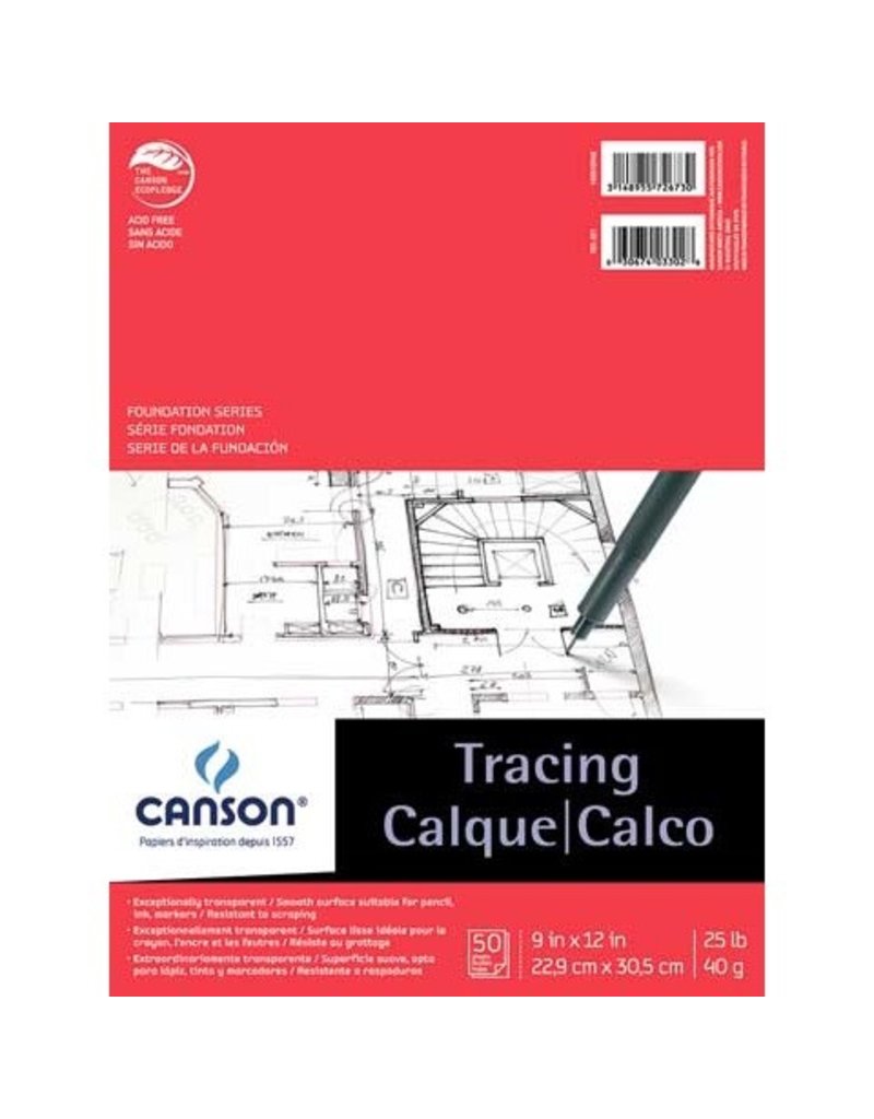 Canson Tracing Pad #25 11X14 50Sh