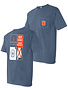 MV Sport State Outline Quadrant T-Shirt Samford War Eagle Seal State Flag