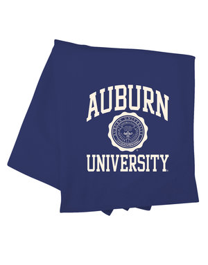 MV Sport Auburn Seal University Sweatshirt Blanket, Heather Navy