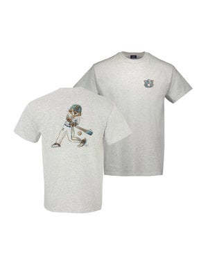MV Sport Classic Watercolor Aubie Baseball T-Shirt