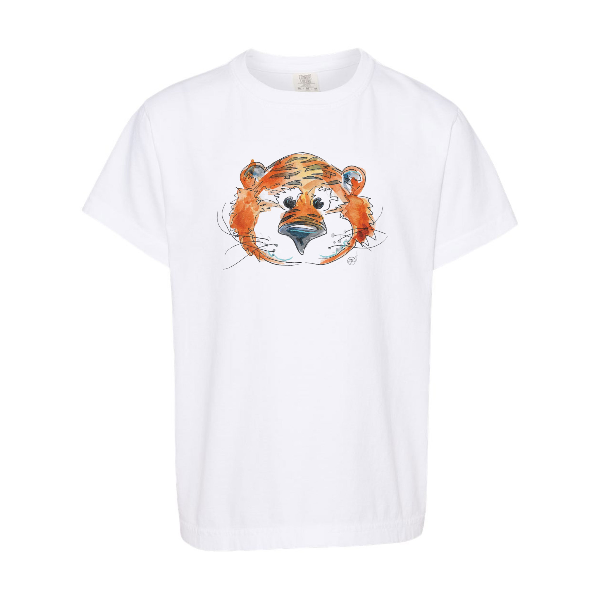 Classic Aubie Watercolor Youth T-Shirt - J&M Bookstore Downtown