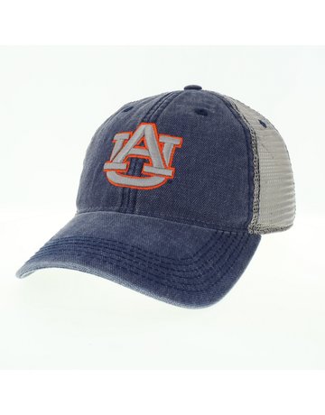 Legacy AU Mesh Snapback Trucker Hat, Denim, OSFA