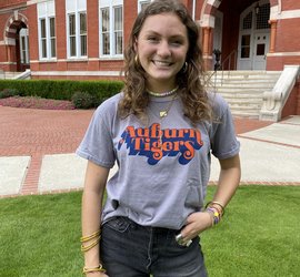 Pressbox Vintage Script Auburn Tigers 