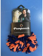Pomchies PomPooch Leash Pom 2-Pack, Navy/Orange