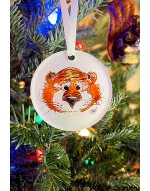 Art by LJD Watercolor Aubie Ornament