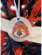 Art by LJD Watercolor Aubieclause Ornament