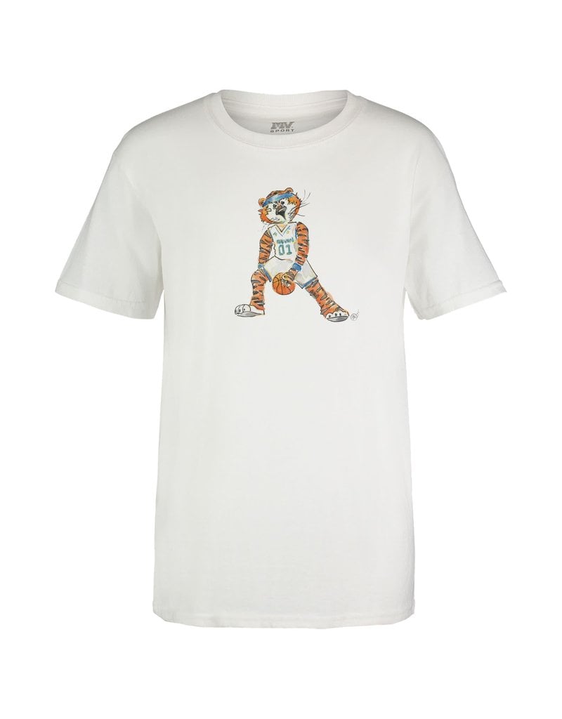 MV Sport Watercolor Aubie Basketball Youth T-Shirt