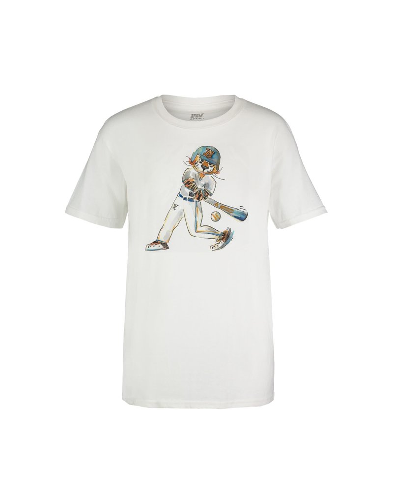 MV Sport Watercolor Aubie Baseball Youth T-Shirt