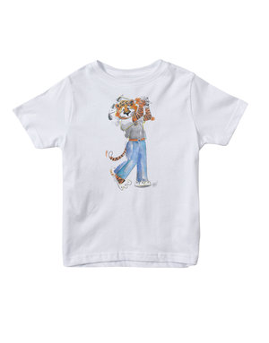 MV Sport Watercolor Golfing Aubie Toddler T-Shirt