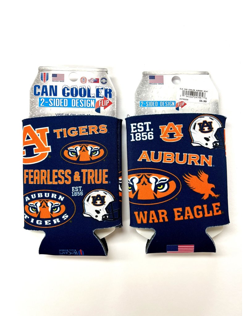 Wincraft Auburn Scattered Logos Can Cooler