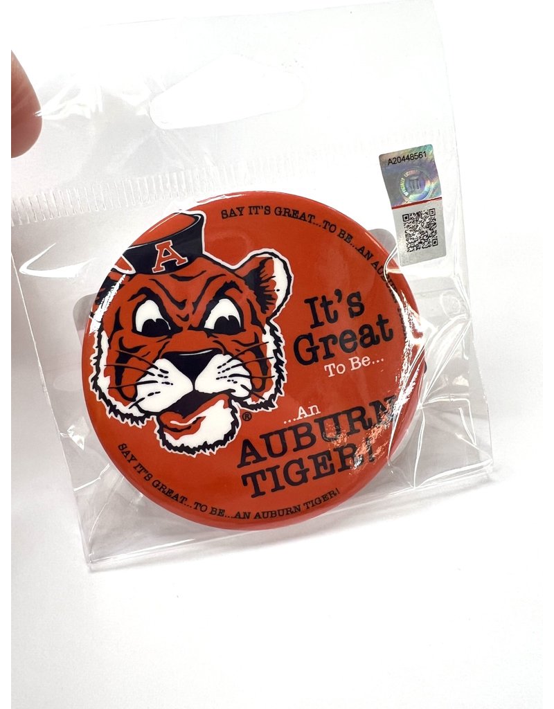 Collegiate Trading Company Vintage Aubie Its Great to be an Auburn Tiger Button