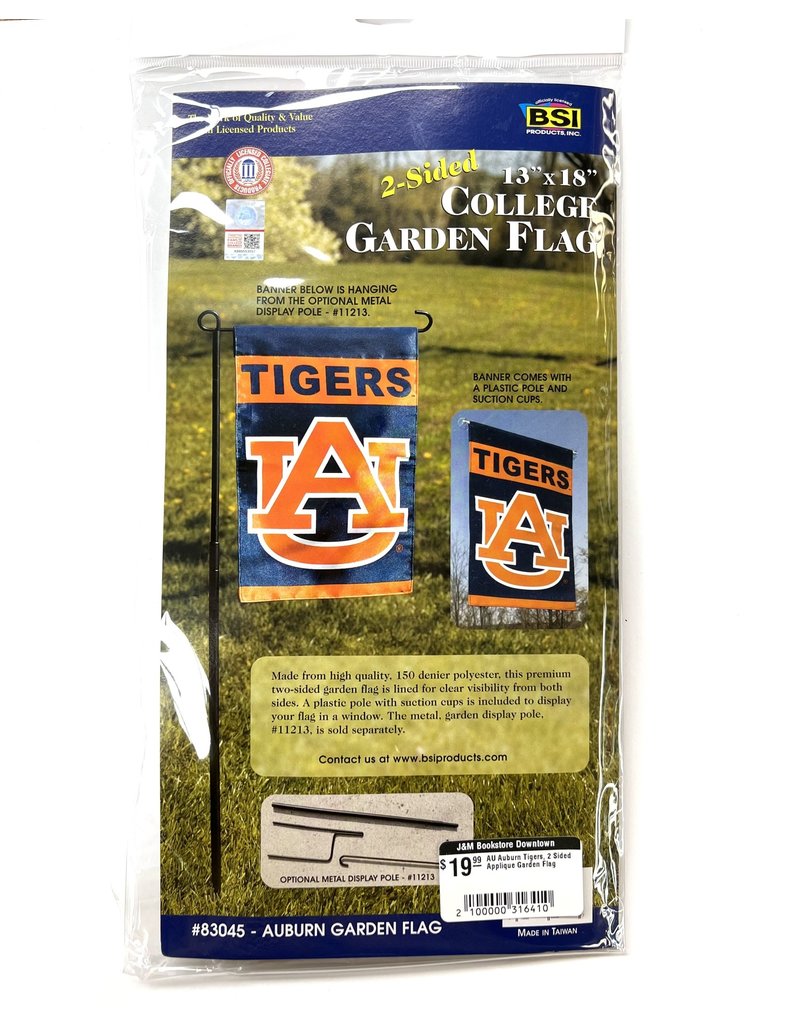 BSI Products AU Auburn Tigers, 2 Sided Applique Garden Flag
